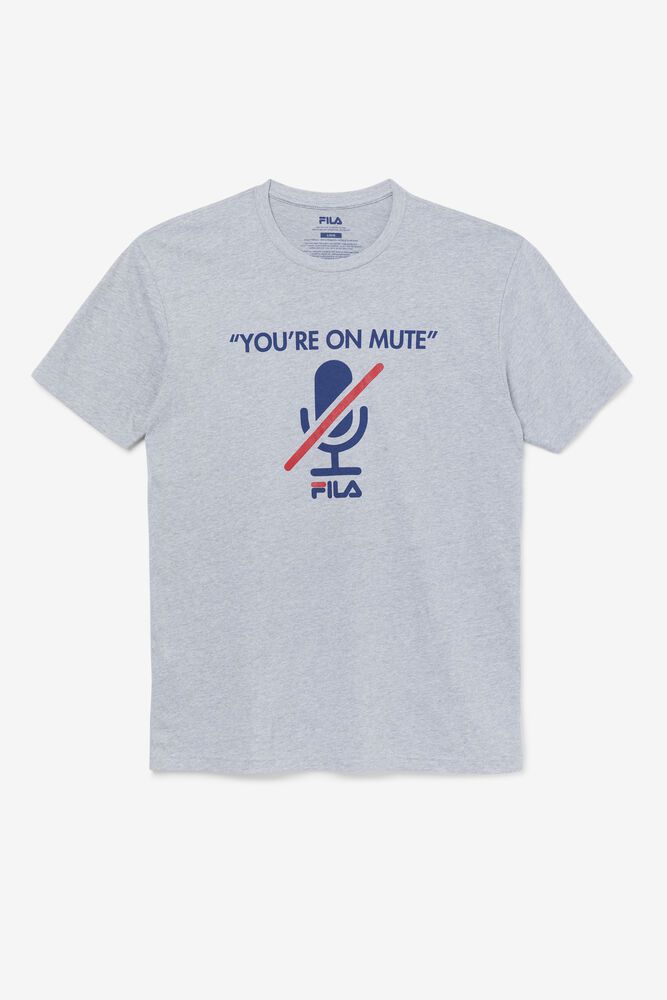 Fila T-Shirt Herre Grå You're On Mute BZA-567081